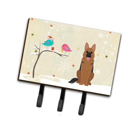 Carolines Treasures Christmas Presents Between Friends German Shepherd Leash or Key Holder BB2539TH68